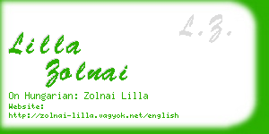 lilla zolnai business card
